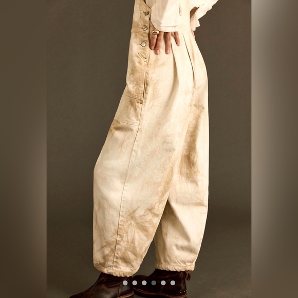 NWT FREE PEOPLE WE THE FREE FELIX DENIM OVERALLS 🔥 - Picture 4 of 6